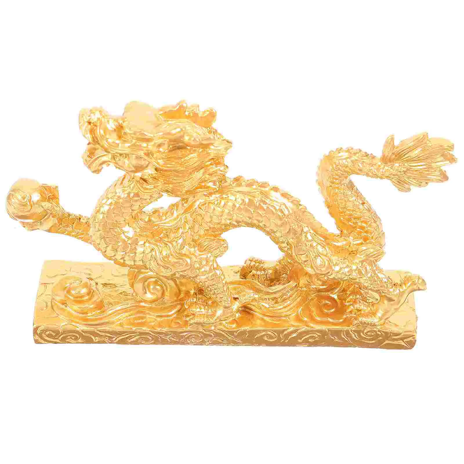 Kitajski Zmaj Figur Smolo Zlato Fengshui Zmaj Kip Čaj Pet Zmaj Kiparstvo Zbirateljskih